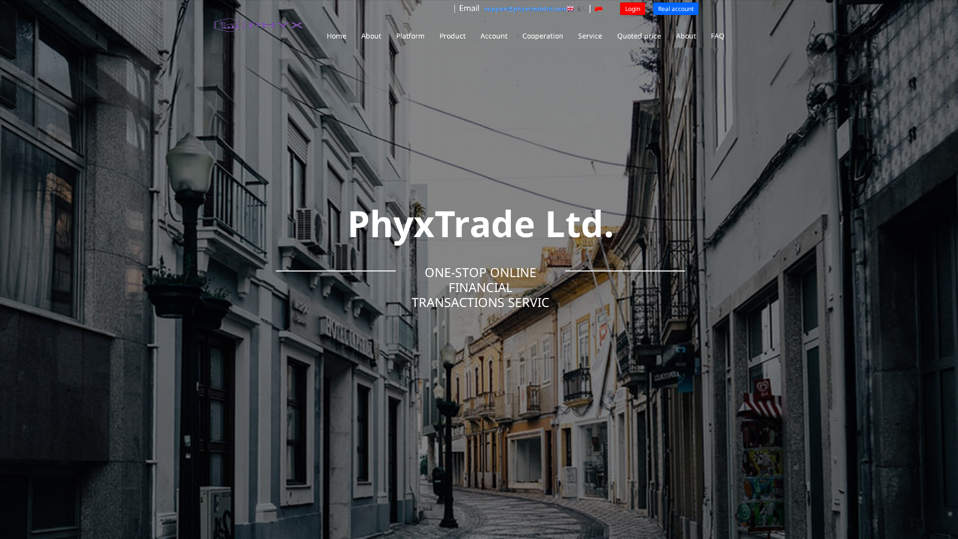 Screenshot of phyxtradeltd.com