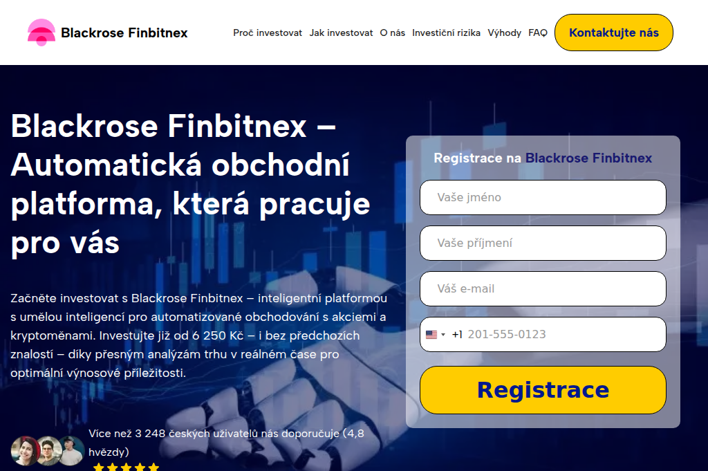 Screenshot of blackrose-finbitnex-invest.net