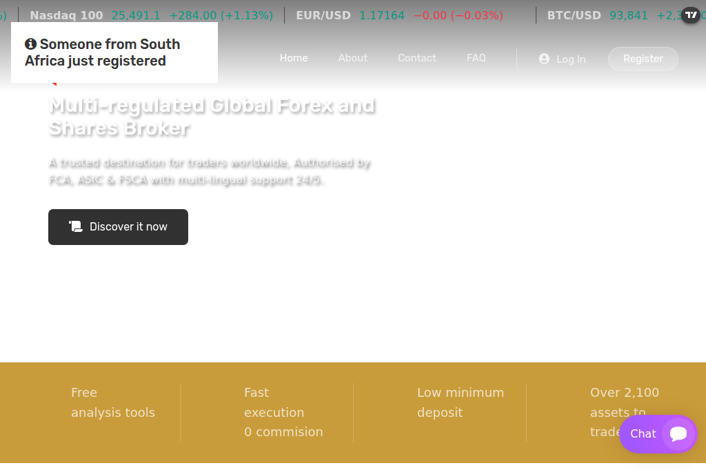 Screenshot of globalsignalsfx.xyz