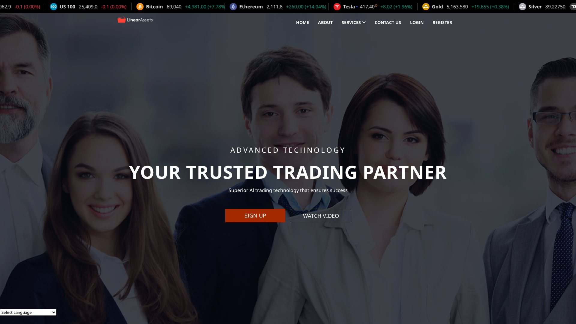 Screenshot of linearassets.co