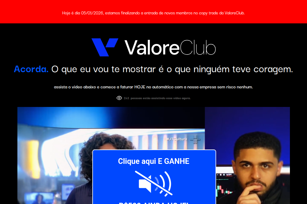 Screenshot of copytradervalore.online