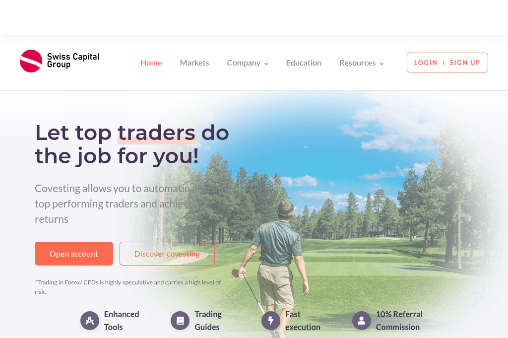 Screenshot of swisscapitalsgroup.live