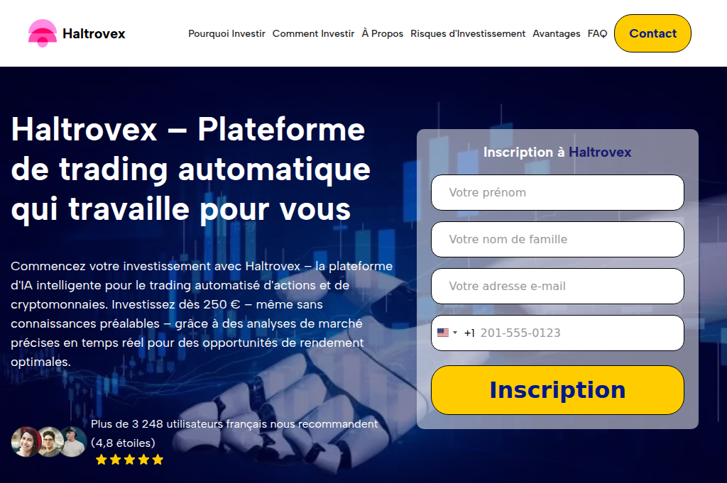 Screenshot of haltrovex-ai.com