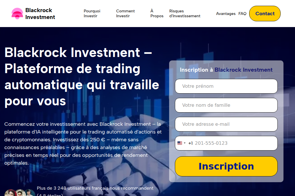 Screenshot of blackrock-investment.net