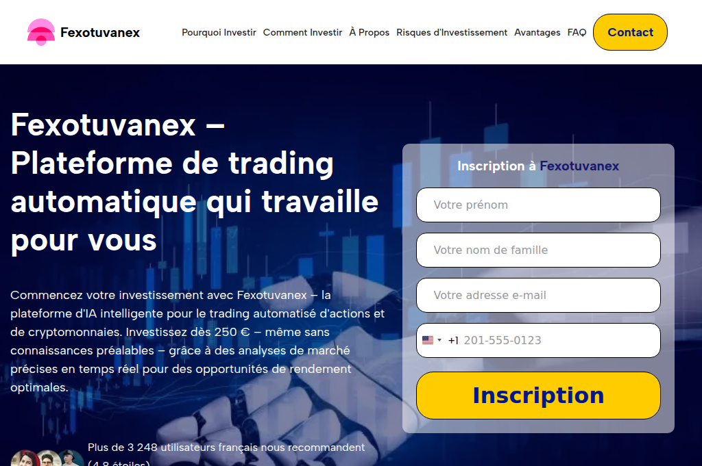 Screenshot of fexotuvanexinvest.com
