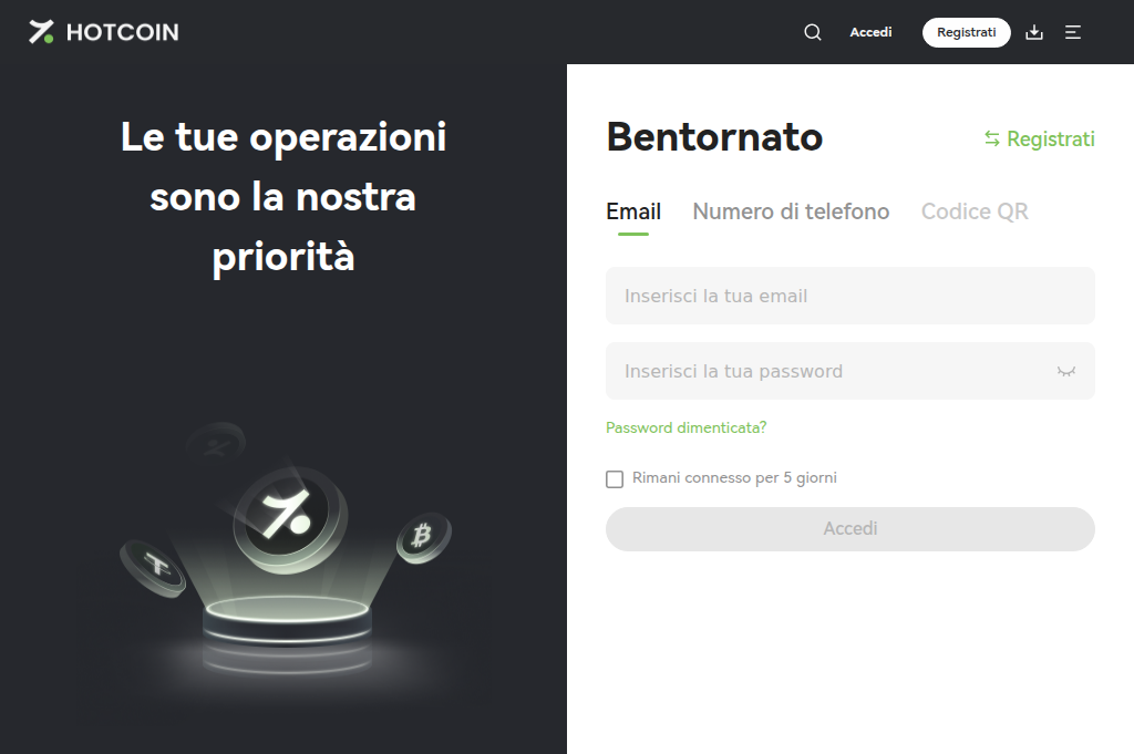 Screenshot of hotcoin-italy.at