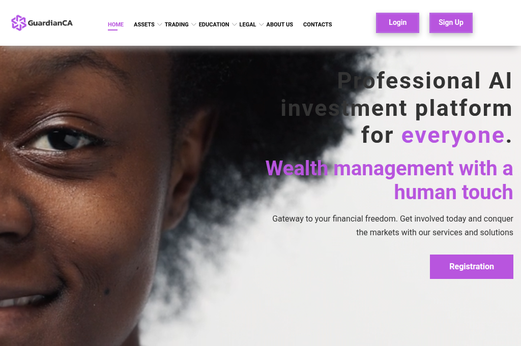 Screenshot of guardianca.net