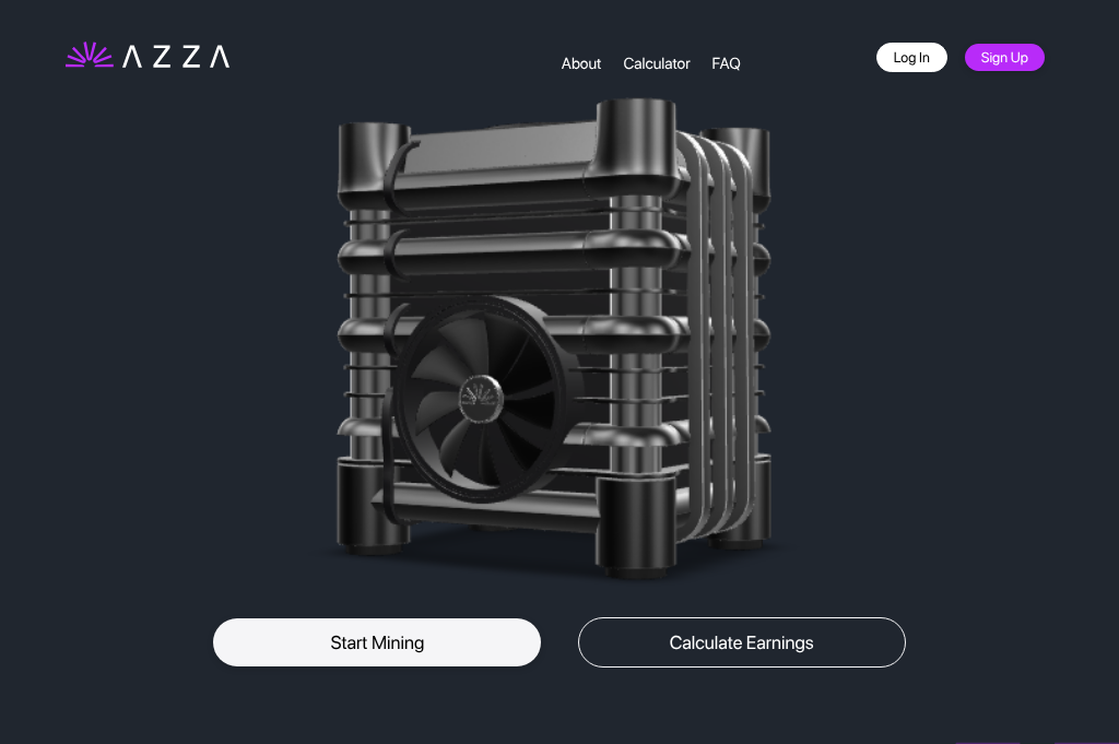 Screenshot of azzaminer.com