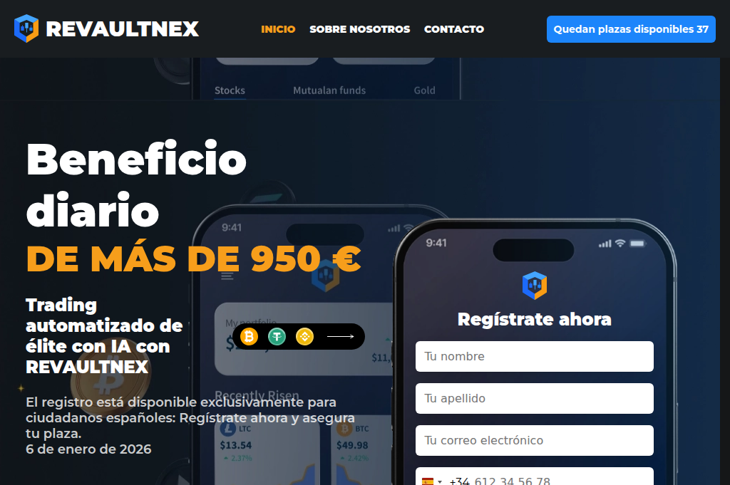 Screenshot of revaultnex-es.com