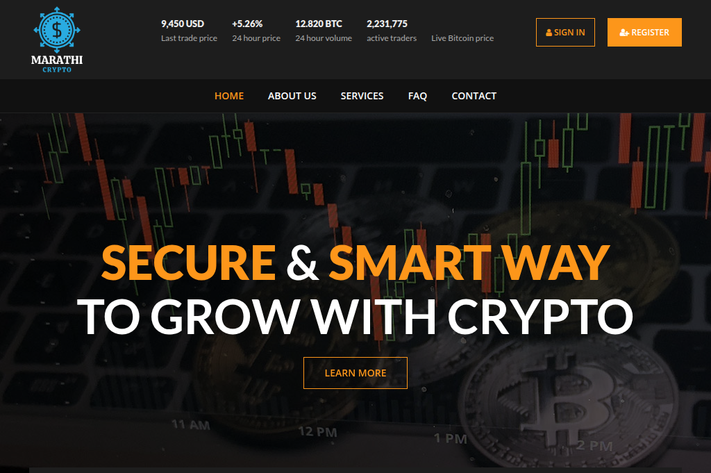 Screenshot of marathicrypto.com