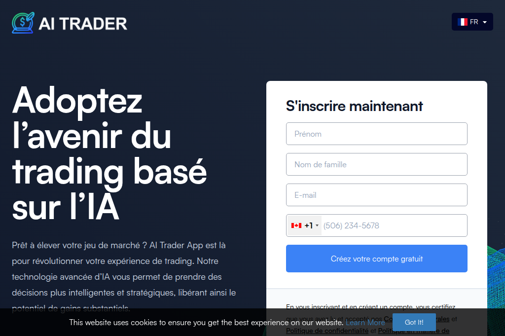 Screenshot of tradeinvest.live