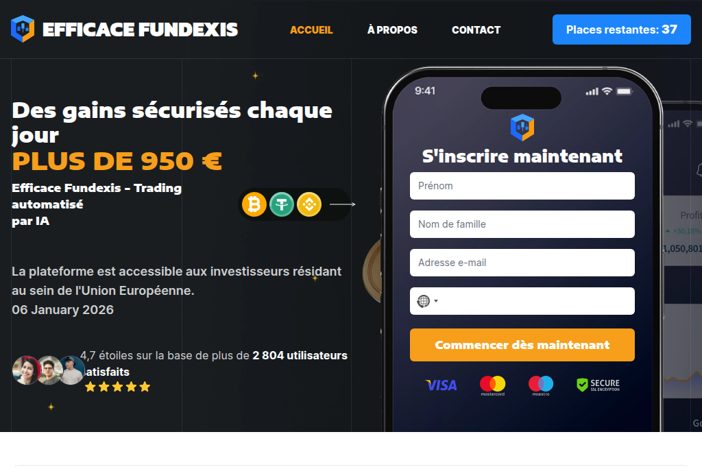 Screenshot of efficace-fundexis.net