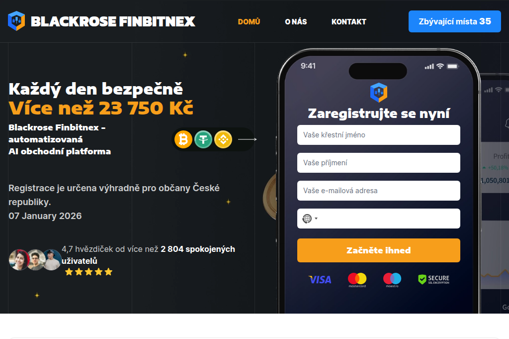 Screenshot of blackrosefinbitnex-cs.com