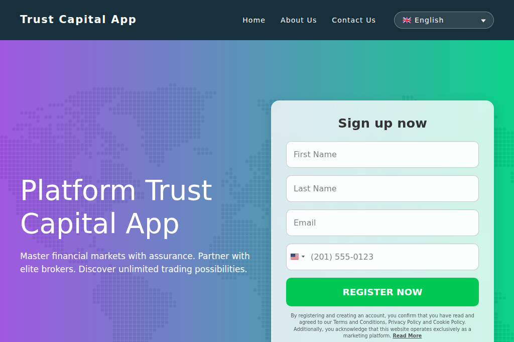 Screenshot of trustcapitalapp.net