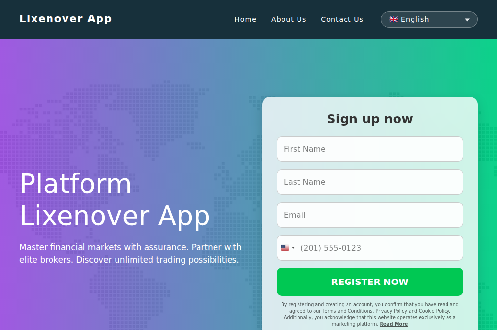 Screenshot of lixenoverapp.net