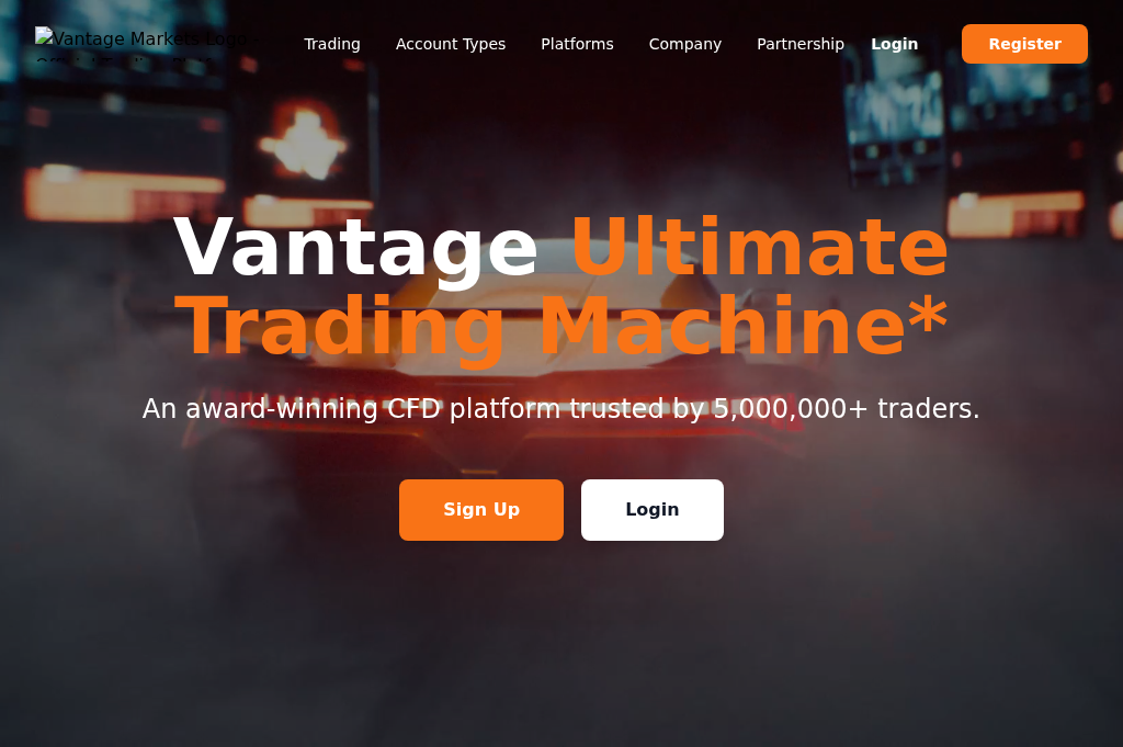 Screenshot of vantagebroker-global.com