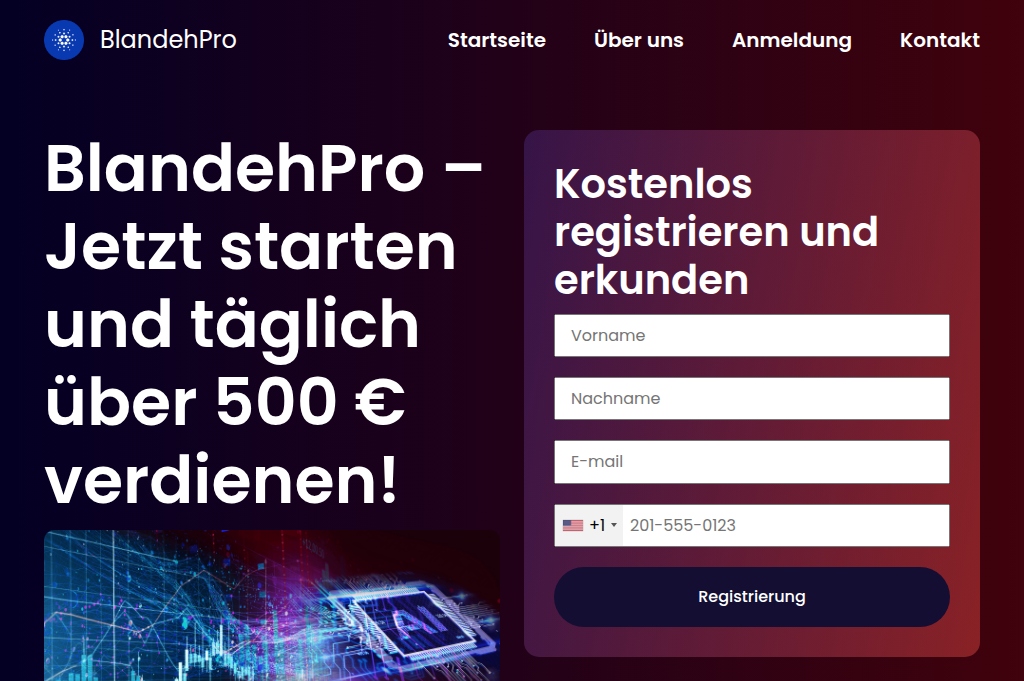 Screenshot of blandehpropro.de