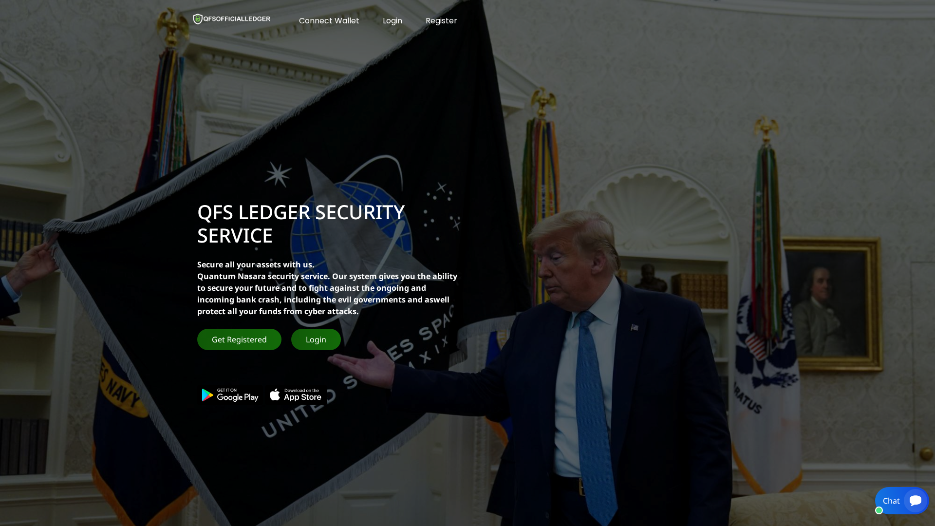 Screenshot of qfsofficialledger.com