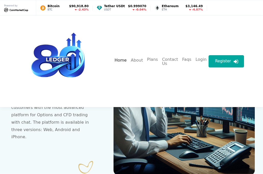 Screenshot of ledger80.com