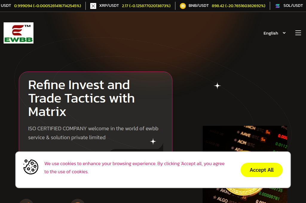 Screenshot of ewbbservices.in