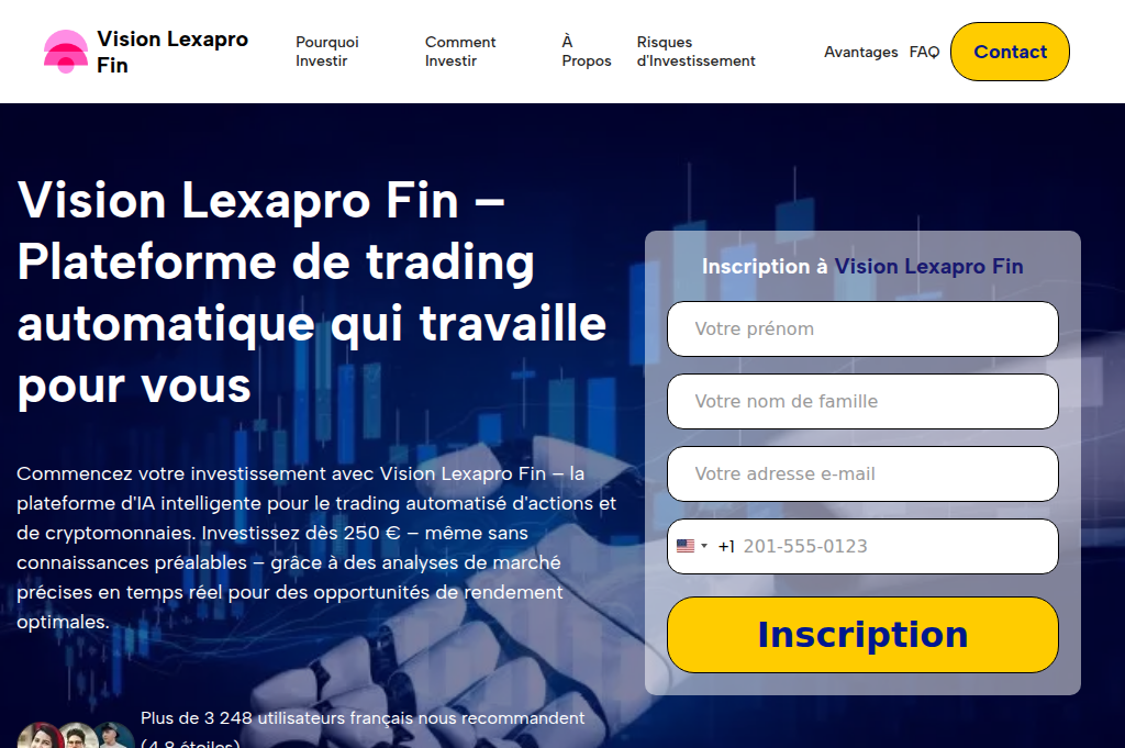 Screenshot of visionlexaprofin.org