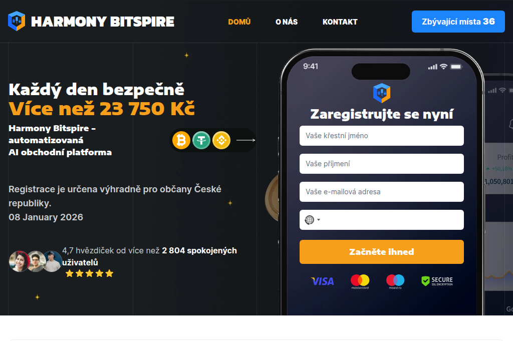 Screenshot of harmonybitspireai.net