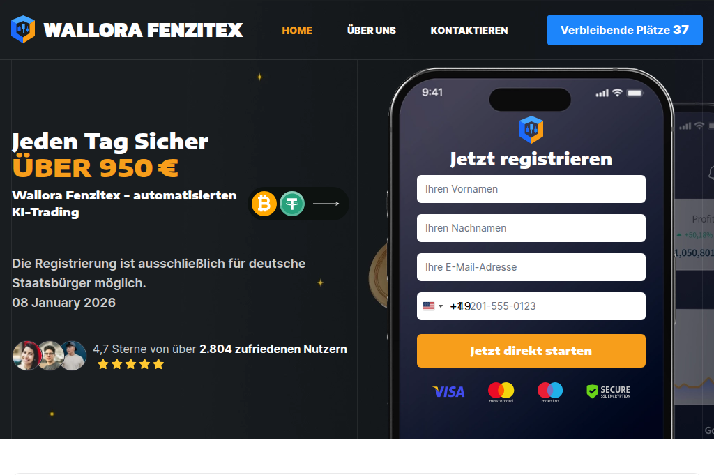 Screenshot of wallora-fenzitex.de