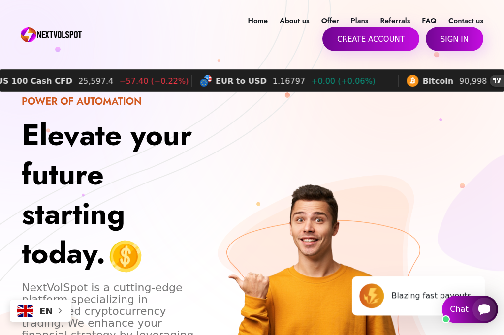 Screenshot of nextvolspots.com
