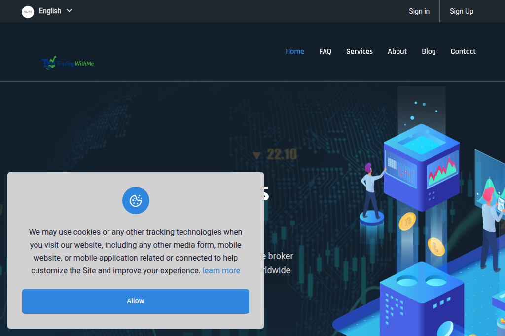 Screenshot of tradingwithme.site