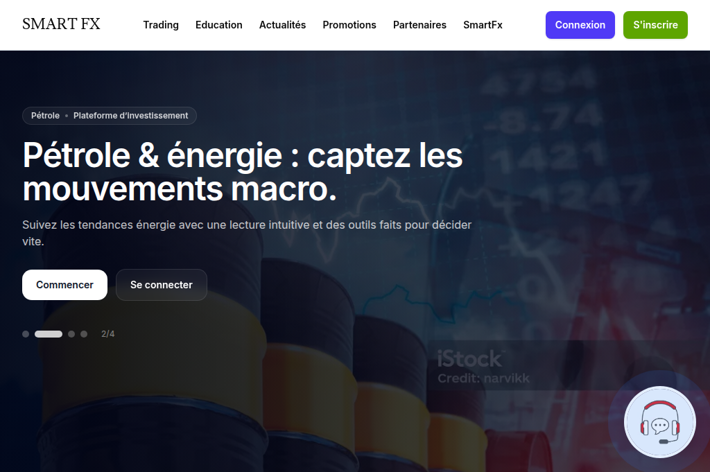 Screenshot of smartfx.io