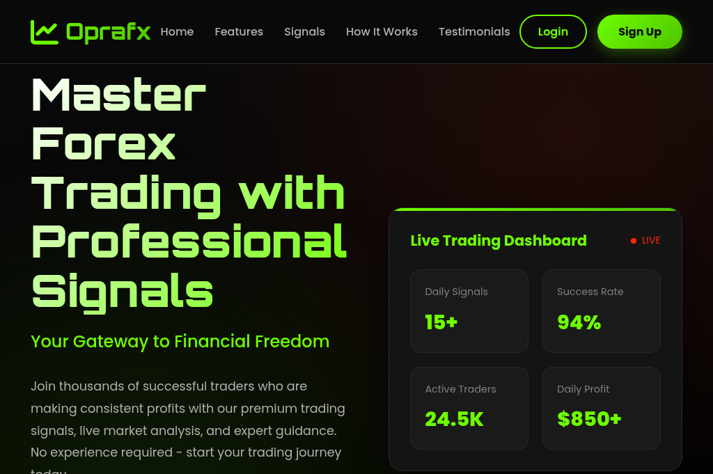 Screenshot of oprafxonline.top