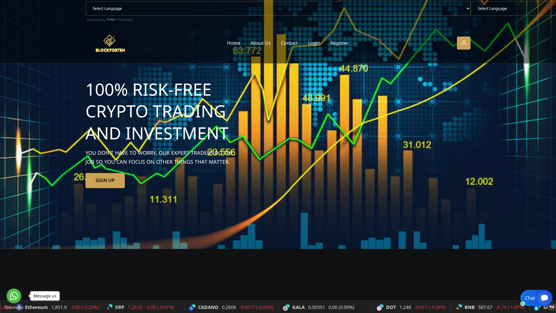 Screenshot of blockforten.com