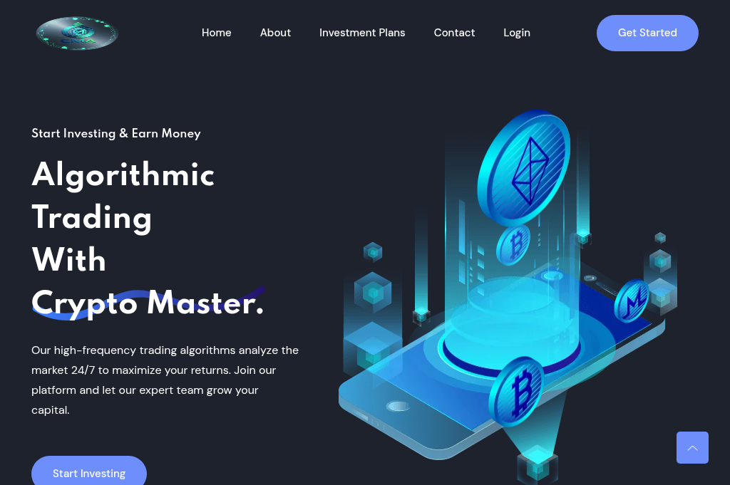 Screenshot of cryptomasteracademy.com