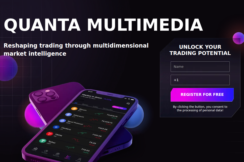 Screenshot of quantasystem.uno