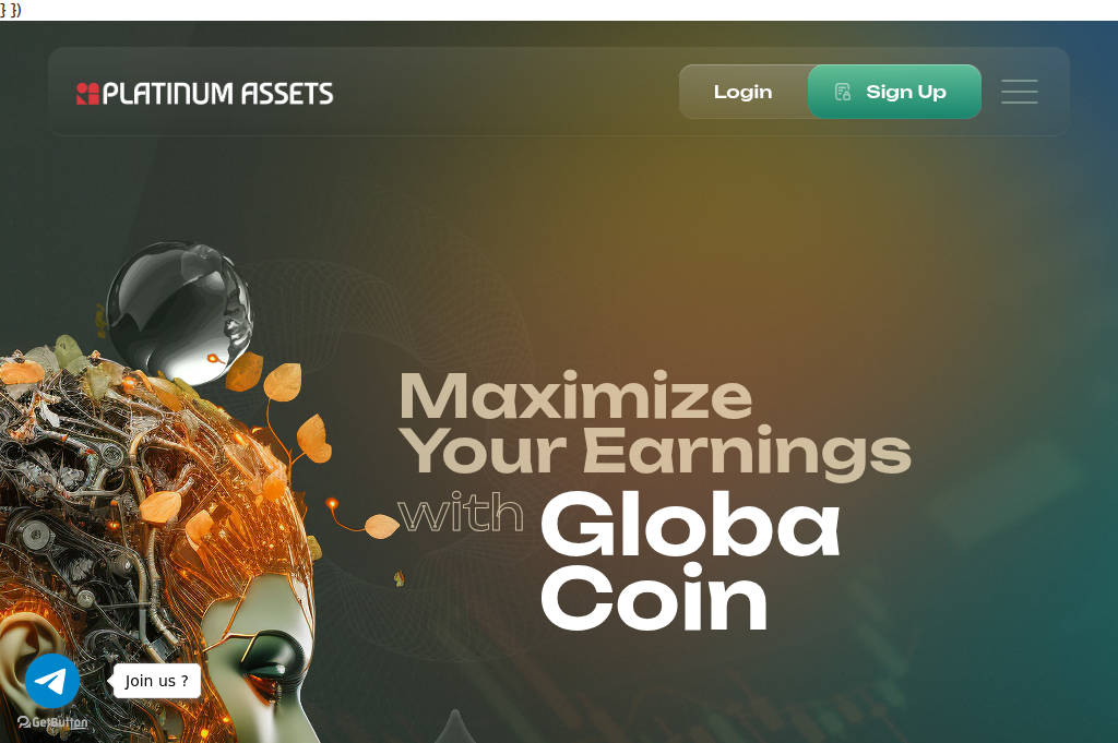 Screenshot of globa-coin.online