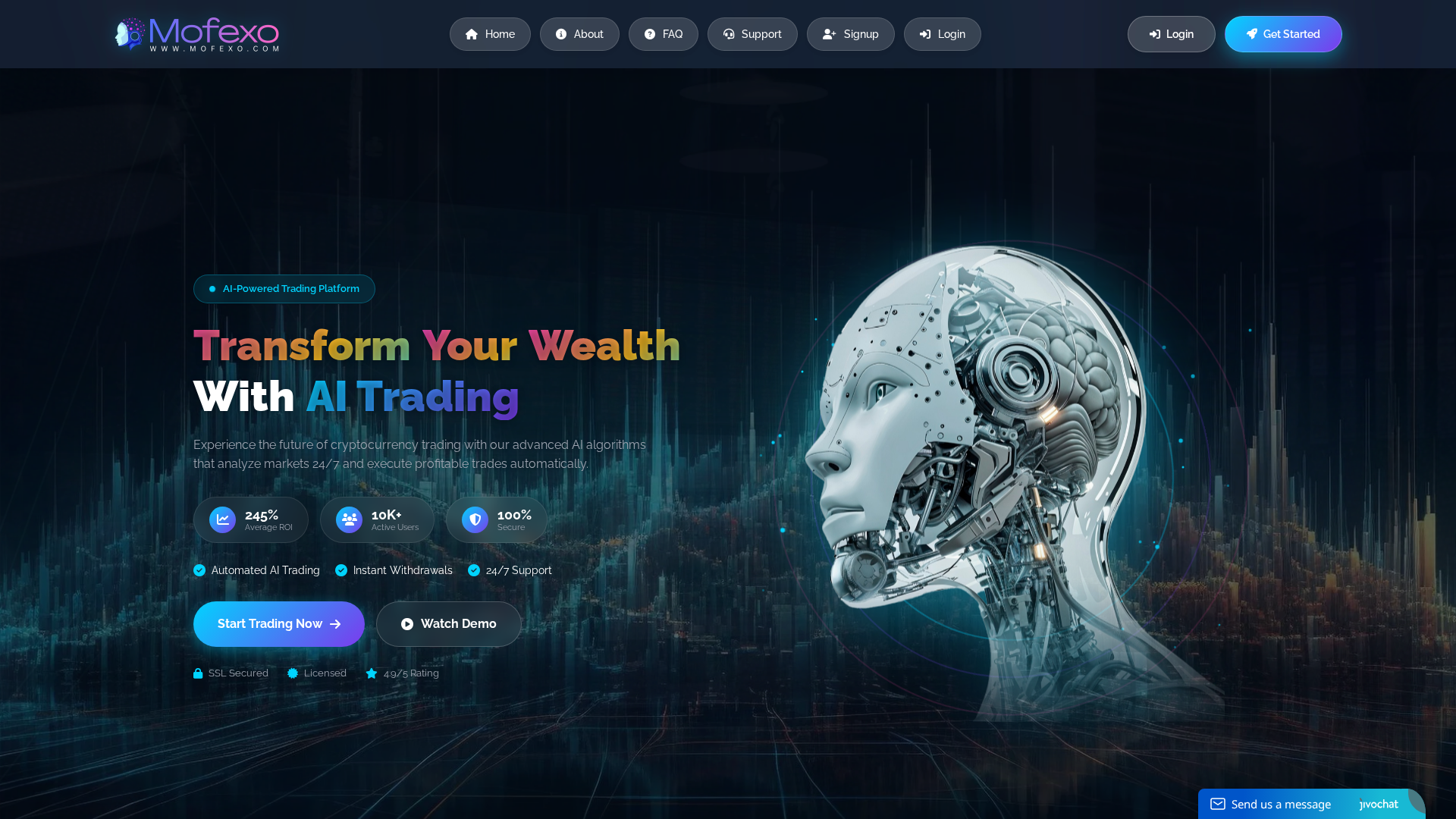 Screenshot of mofexo.com