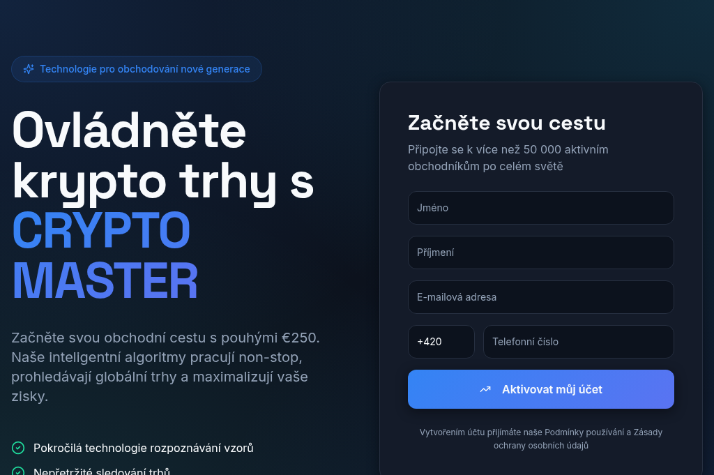 Screenshot of czcryptomaster.com