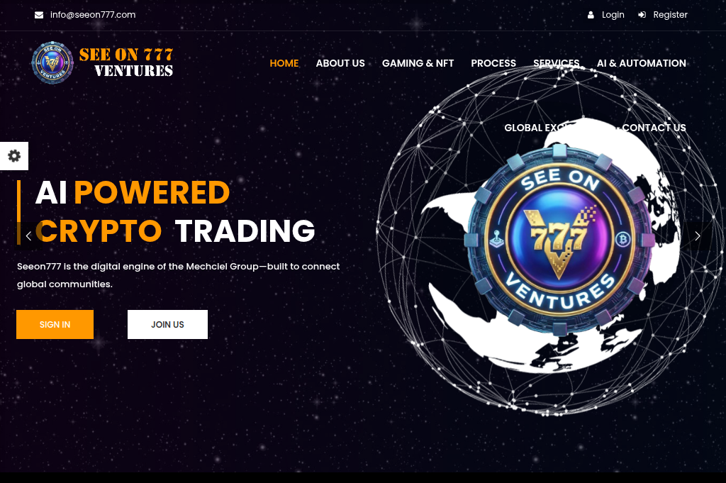 Screenshot of seeon777.com