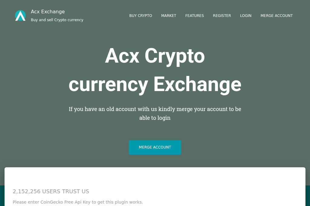 Screenshot of acx.ltd