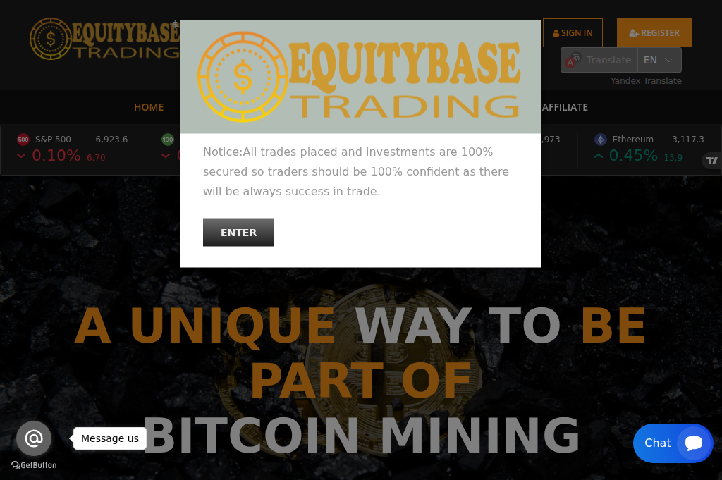 Screenshot of equitybasetrading.cc