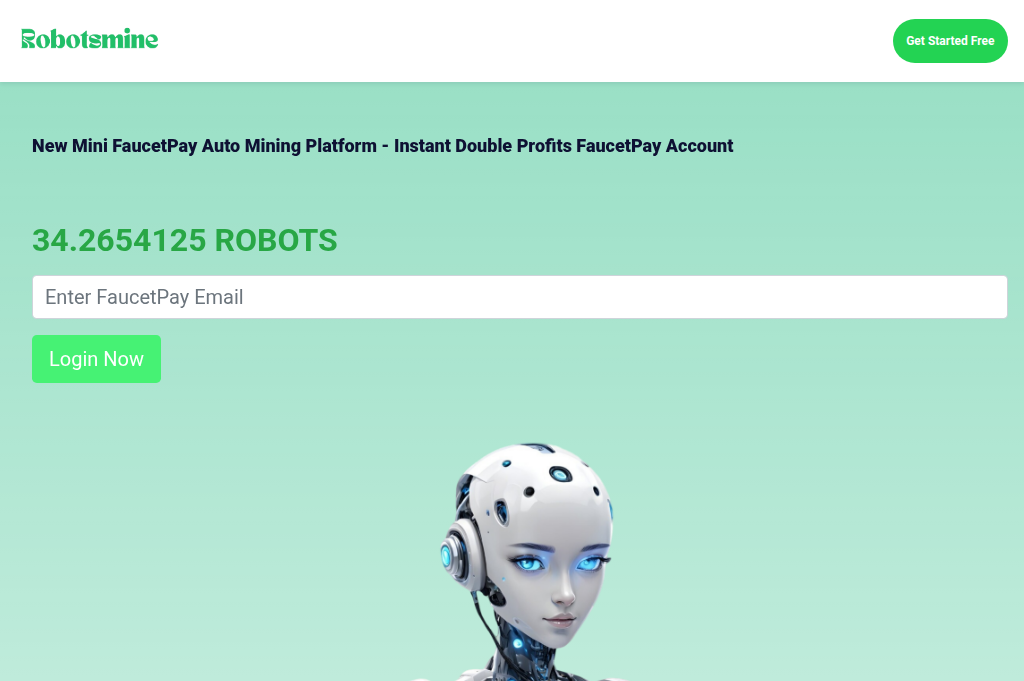 Screenshot of robotsmine.club