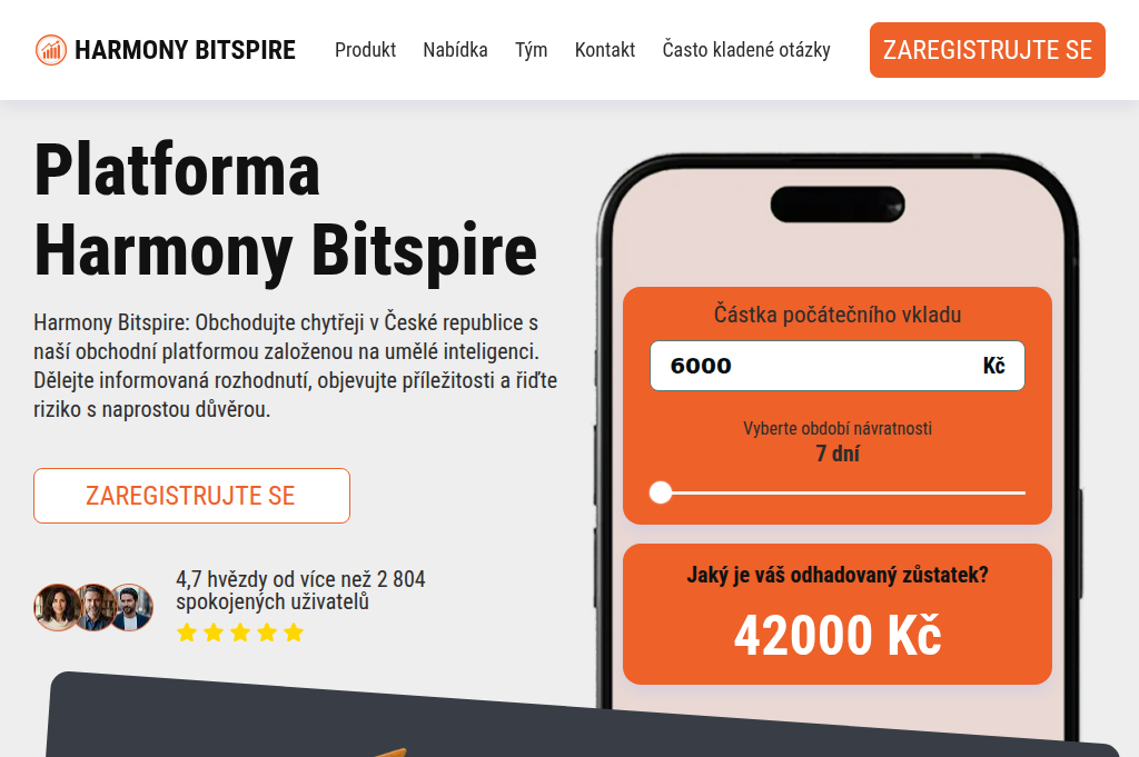 Screenshot of harmony-bitspire-cz.net