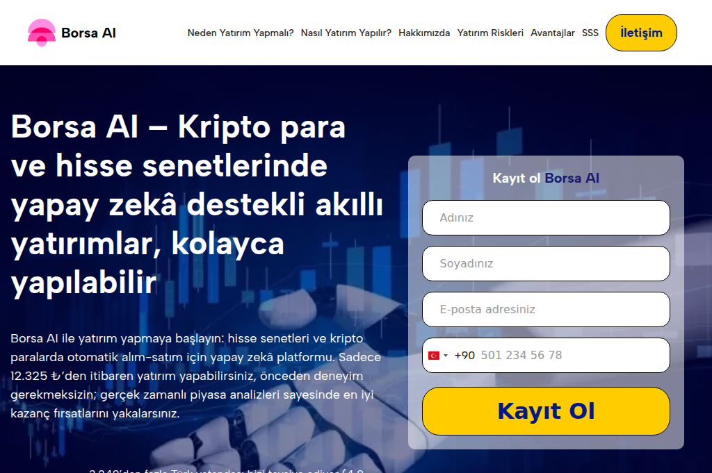 Screenshot of borsa-ai.net