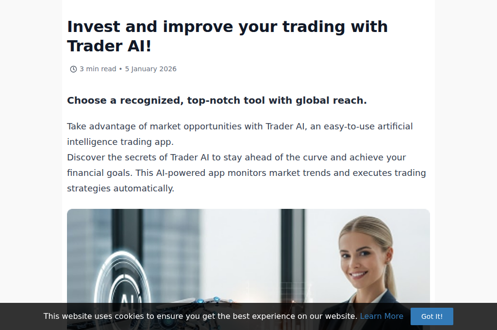 Screenshot of tradingai360.com