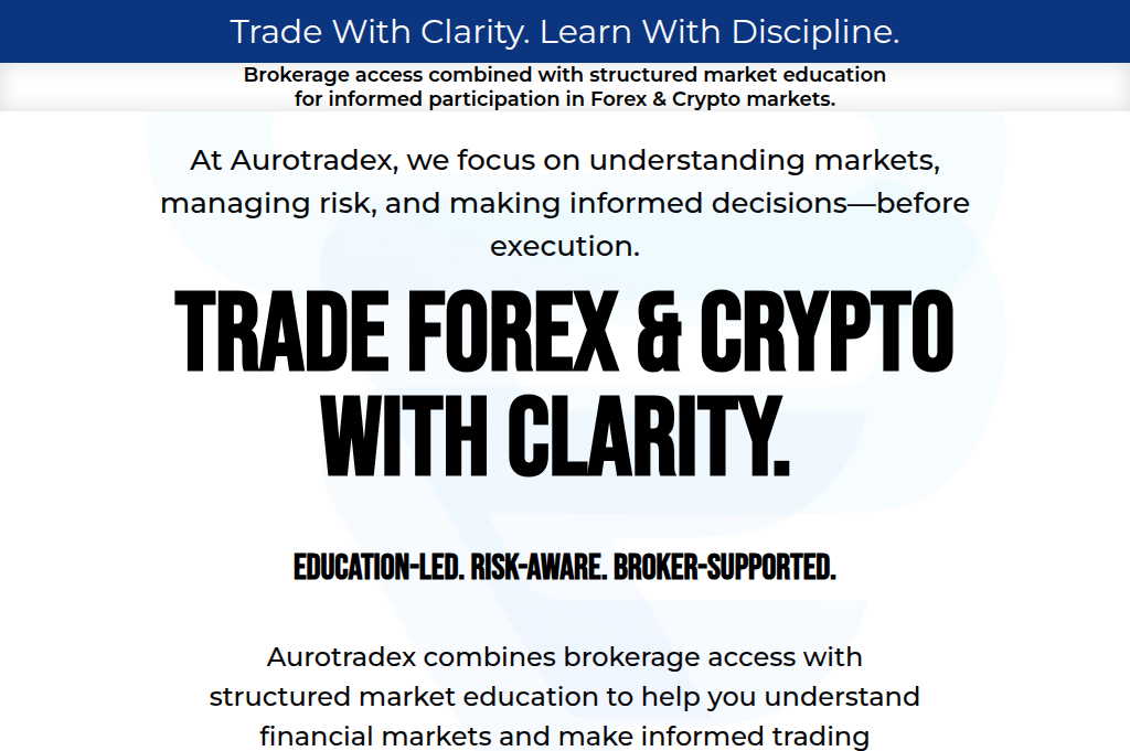 Screenshot of aurotradex.online