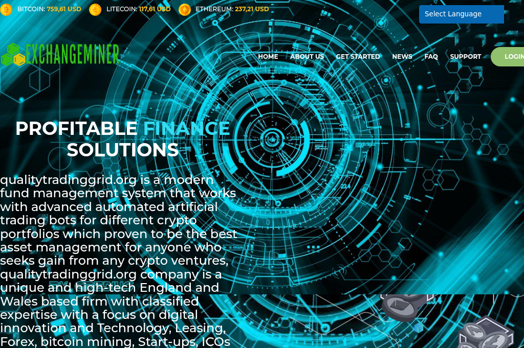 Screenshot of qualitytradinggrid.org