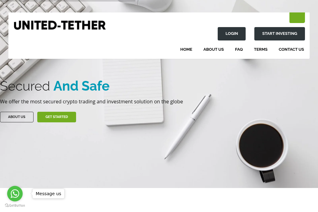 Screenshot of united-tether.top