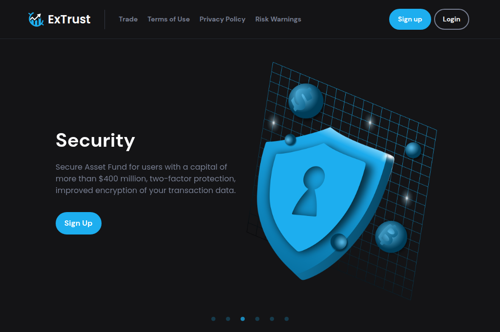 Screenshot of extrust.space