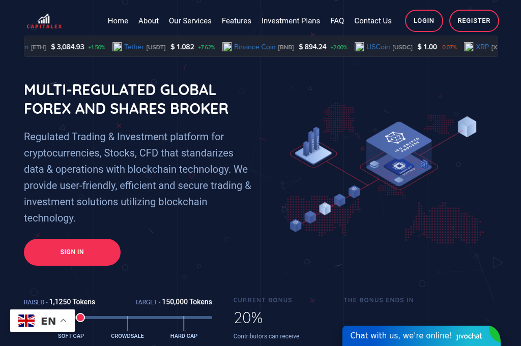 Screenshot of capitalexmarket.co