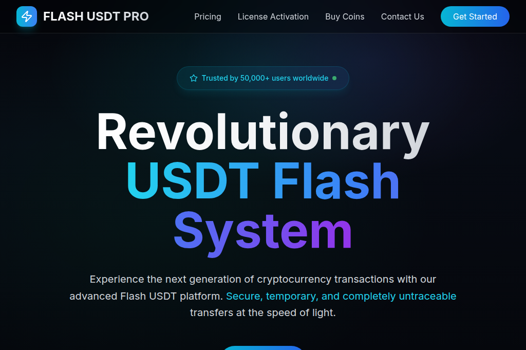 Screenshot of flashusdtpro.online